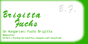 brigitta fuchs business card